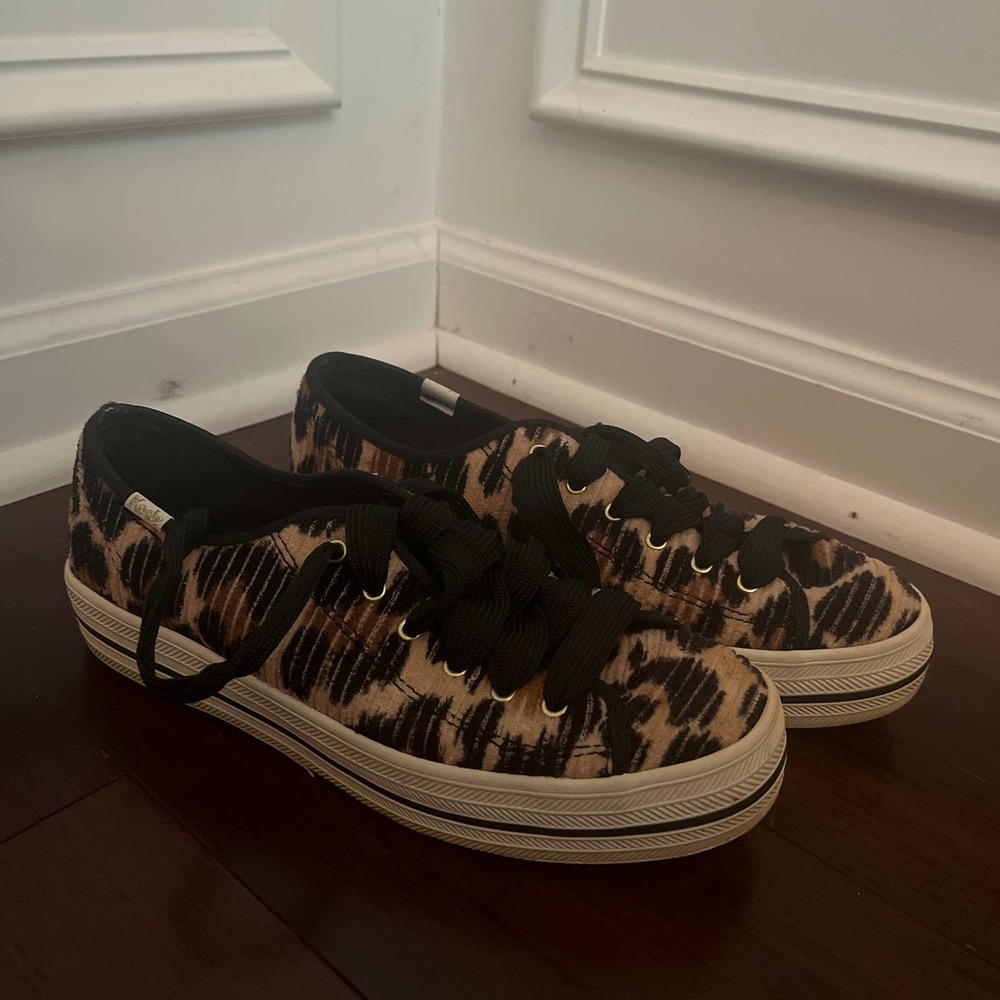 Kate Spade Keds Animal Print Sneakers